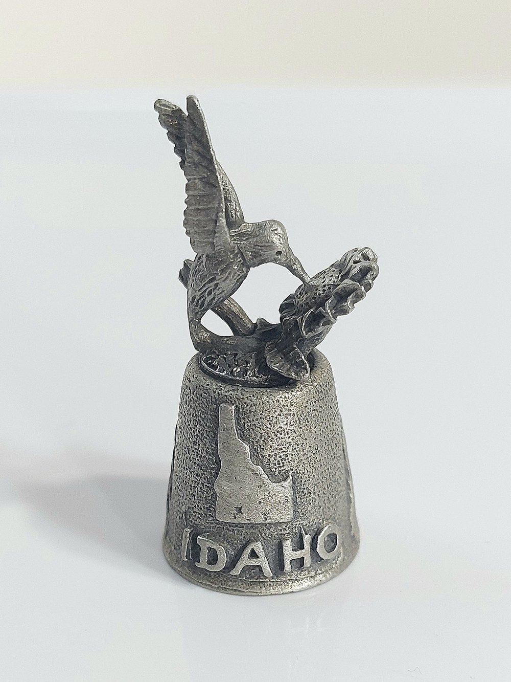 Idaho Hummingbird Pewter Collectible Thimble - Silver Tone